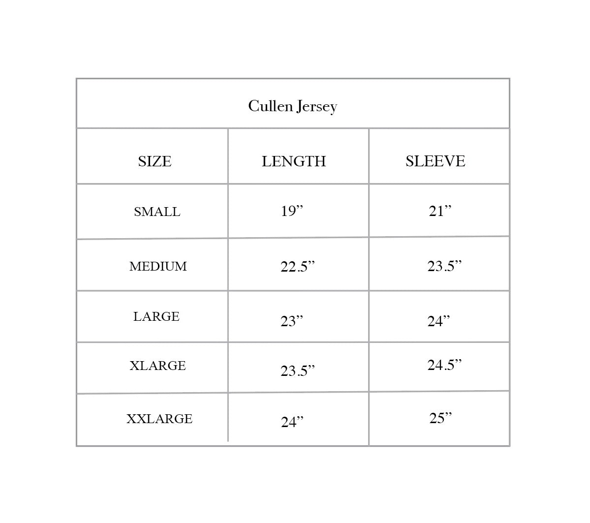 Cullen Jersey